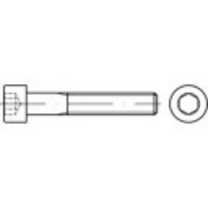 TOOLCRAFT TO-5372673 Cilinderschroeven M24 65 mm Binnenzeskant (inbus) RVS A2 1 stuk(s)