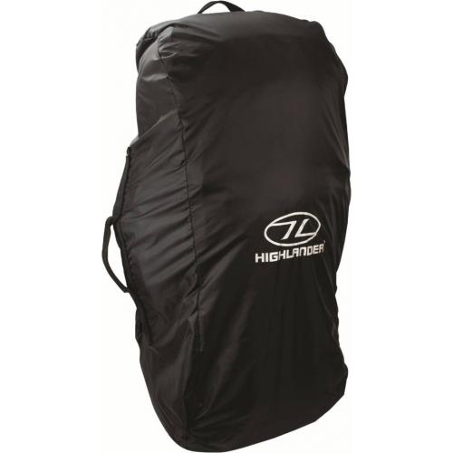 Highlander Combo cover flightbag en regenhoes voor backpacks - zwart
