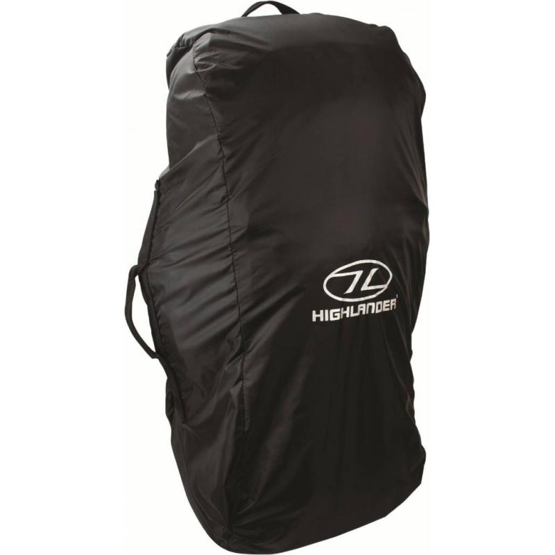 Highlander Combo cover flightbag en regenhoes voor backpacks - zwart