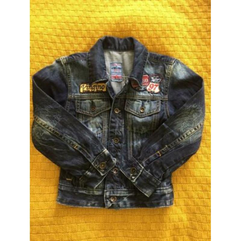 ==Nieuw== Vingino spijkerjas jeans jas maat 110 (maat 5)