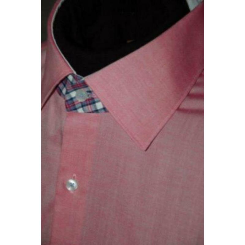 NIEUW TOMMY HILFIGER overhemd, shirt, oud roze, Mt. 40