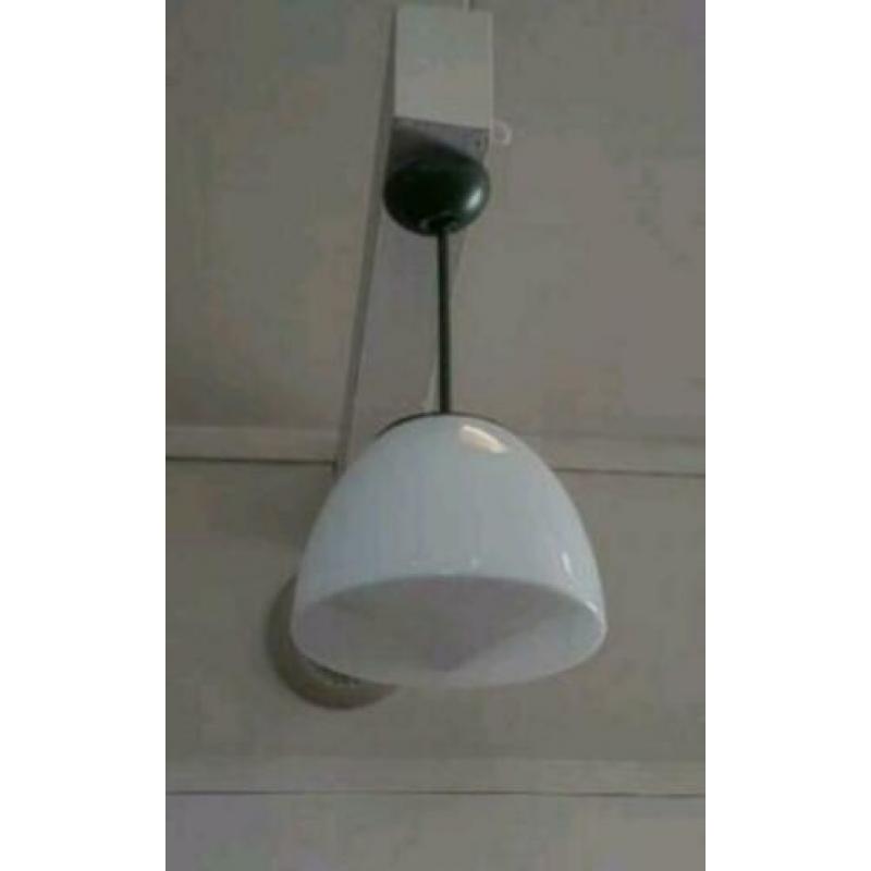 7 + 1 Giso (?) kerklampen, mid century pendant light