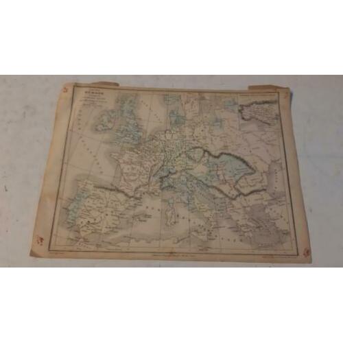 Landkaart Europe a l'Epoque de Charles - Quint. 1453-1558