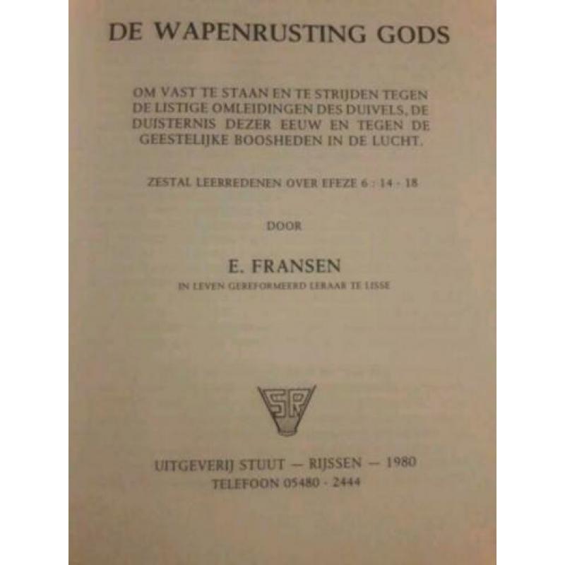 Ds. E. Fransen - De wapenrusting Gods