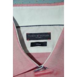 NIEUW TOMMY HILFIGER overhemd, shirt, oud roze, Mt. 40