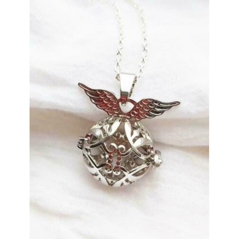 Zilveren lange ketting vleugel bol Harry Potter Gouden Snaai