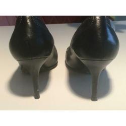 Dames pump Dolce & Gabbana, mt 38 donkerbruin leer