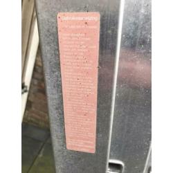 Ladder van rvs met 3x11 treden