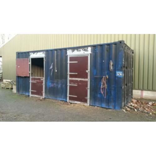 2 paards containerstal