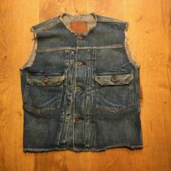LVC Levi’s Vintage Clothing Denim Selvedge Waistcoat type 2