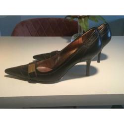 Dames pump Dolce & Gabbana, mt 38 donkerbruin leer