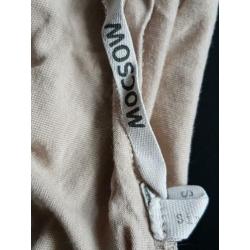 Moscow lang t-shirt, beige mt S van katoen/modal
