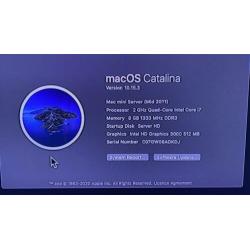 Mac Mini Late 2011 i7/2,9Ghz/1,5tb/Server met MacOS X 10.15!