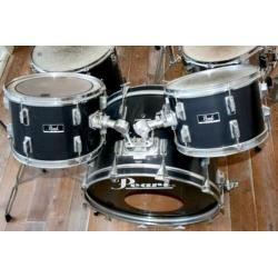 Pearl drumset zwart - 7-delig