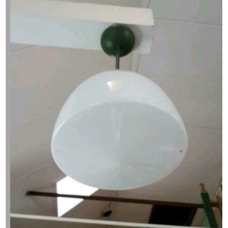 7 + 1 Giso (?) kerklampen, mid century pendant light