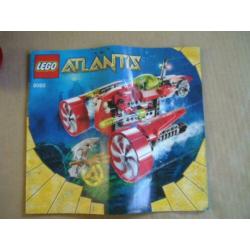 Lego set 8060 Onderzeeër, Atlantis serie, compleet met boek