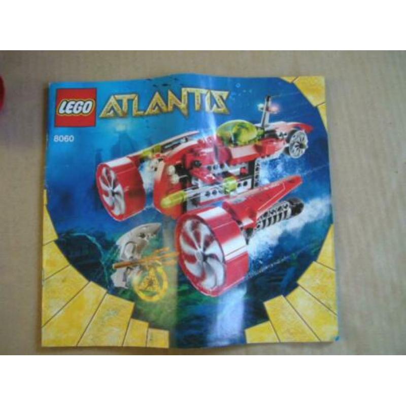 Lego set 8060 Onderzeeër, Atlantis serie, compleet met boek