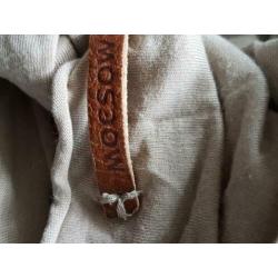 Moscow lang t-shirt, beige mt S van katoen/modal