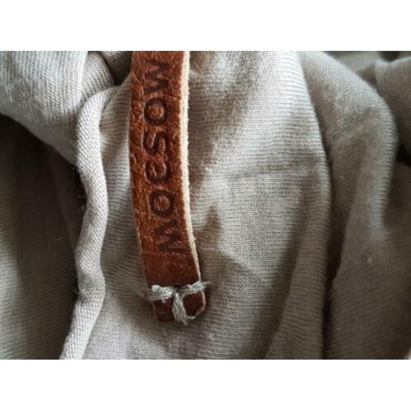 Moscow lang t-shirt, beige mt S van katoen/modal