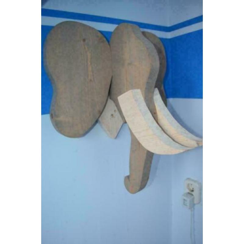 houten decoratie olifant