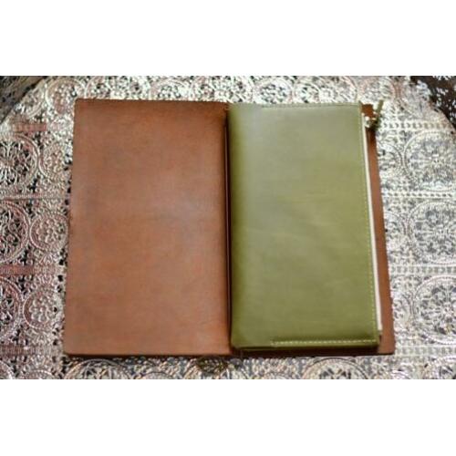Midori Traveler's notebook regular size met leren insert