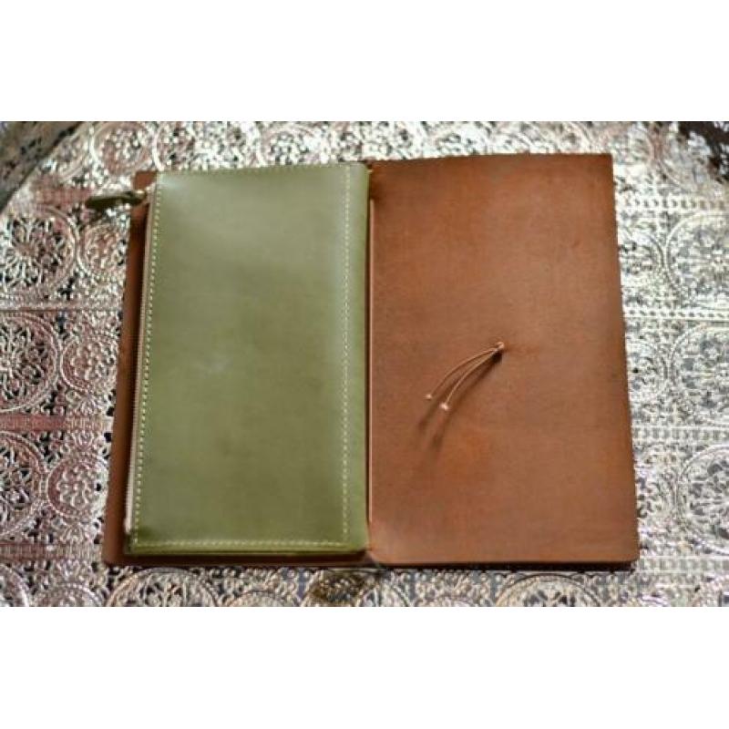 Midori Traveler's notebook regular size met leren insert