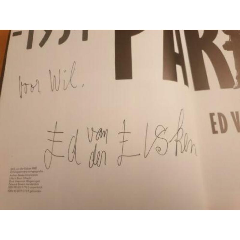 Ed van der Elsken Parijs! GESIGNEERD HANDTEKENING