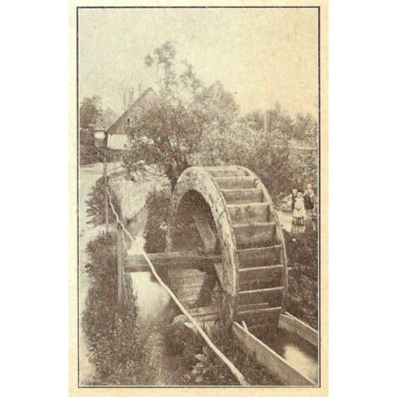 Egypte Palestina Reuzengebergte noria molen knipsel 1928