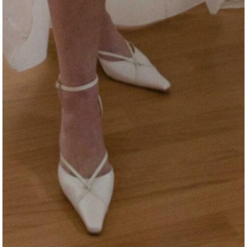 Prachtige Champagnekleurige trouwjurk