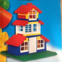 Koffer met 151 bouwstenen voor 3 gebouwen als Duplo / Abrick