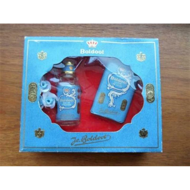 Boldoot oude geschenkverpakking. Zeep en eau de cologne