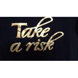 Vero moda??zwart t shirt met tekst??M/nieuw