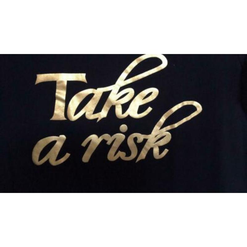 Vero moda??zwart t shirt met tekst??M/nieuw