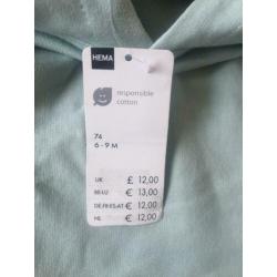 Baby trui en legging 74 nieuw