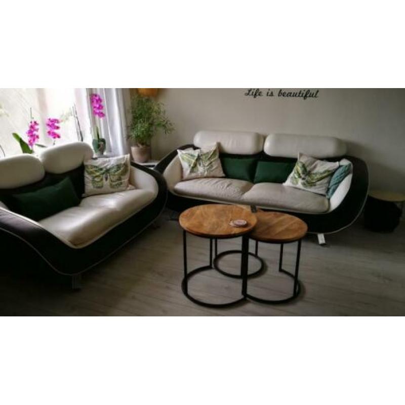 Bankstel. Tetro zwart wit