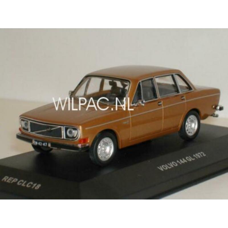 Volvo 144 rood 1971 . Ixo . Models 1:43 / 1 van 999 stuks .