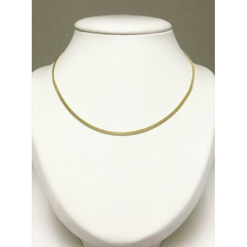 PM-3590518 14 Karaat Massief Gouden Gourmet Ketting - 44 cm