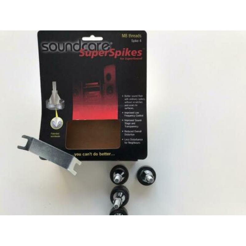 Soundcare spikes M8 2x sets beschikbaar