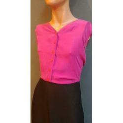 Vintage blouse (90s) van zijde ( MT L)