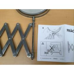 Spiegel Fräck van Ikea, doorsnede 17cm, rvs