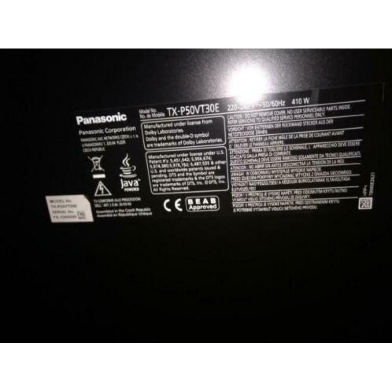 Panasonic plasma vt30 50 inch