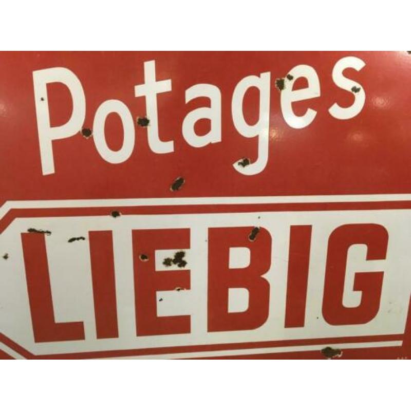 Emaille reclamebord LIEBIG - 1950s