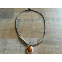 Goud/zilver-kleurige ketting met hanger