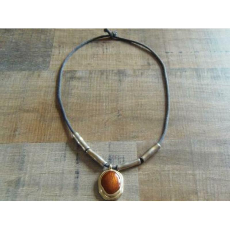 Goud/zilver-kleurige ketting met hanger