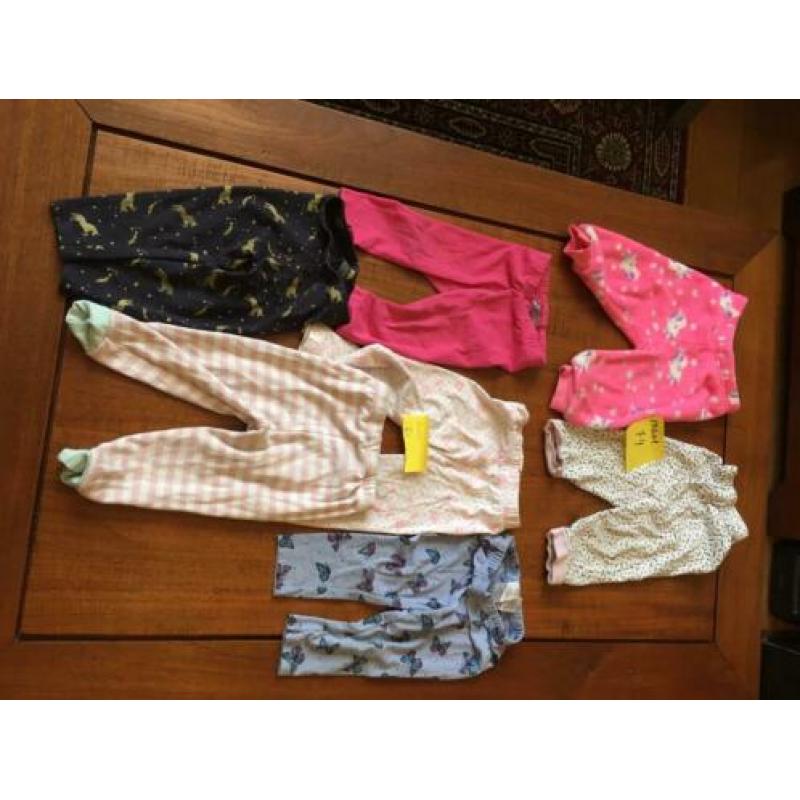 Baby kleding 7 stuks broekjes maat 74