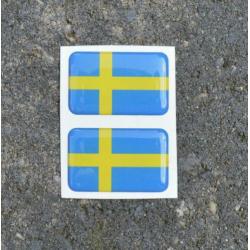 set 3D Zweedse vlag stickers Volvo 850r SAAB Zweden V70 t5
