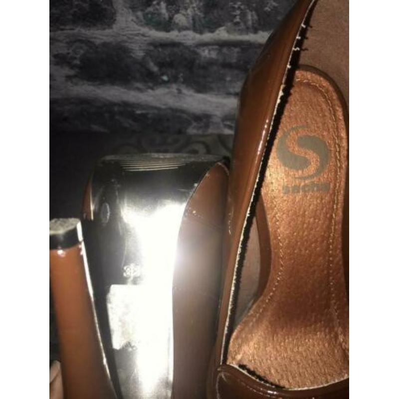 Sacha pumps met strik?? roestbruin 38