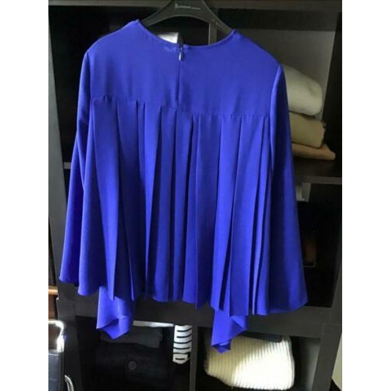 Cos soepel vallende blouse maat M kobaltblauw