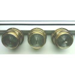 Messing scheeps barometer, hygrometer en thermometer