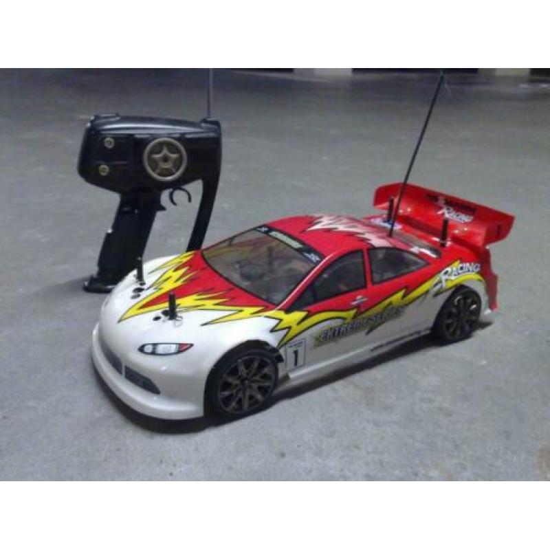 Brandstof auto met 2.5cc motor nitro 4wd zender start toebeh